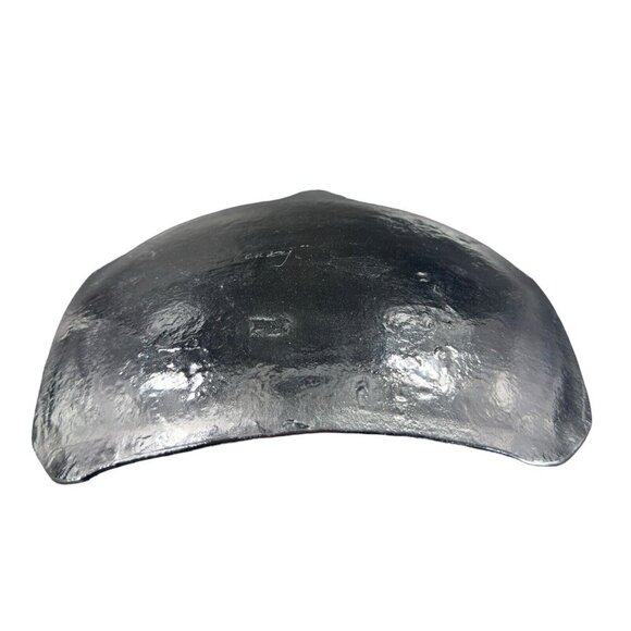 Hand Made Dichroic Art Glass Fused Iridescent Finish Bowl Dish Christmas Center - Picture 3 of 16